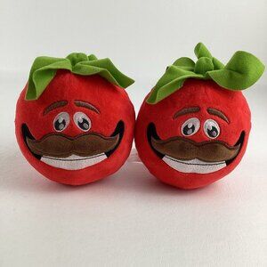 Fortnite Tomatohead Plush Pair Stuffed Animal 5" Toy Epic Games 2019 Russ Lot
